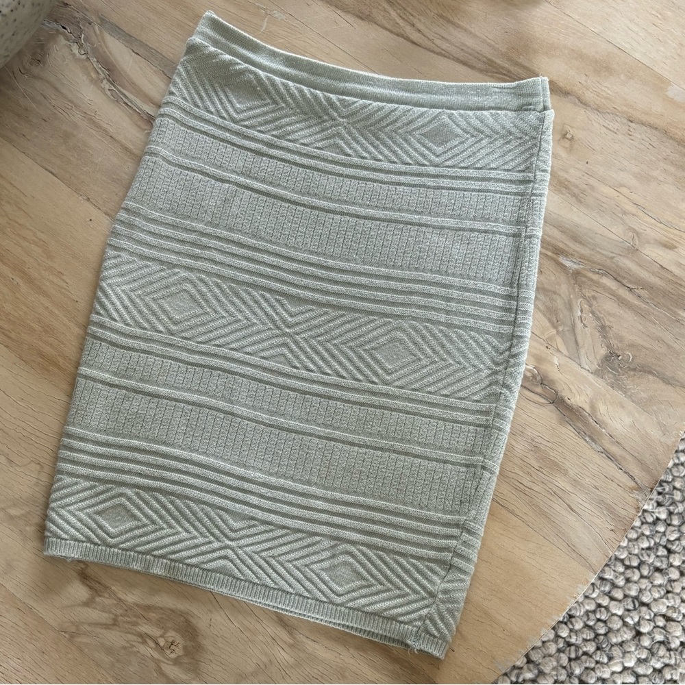American Apparel Baby Blue Knit Skirt